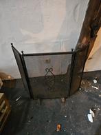 Mooie open haard beschermer en haardrooster, Ophalen, Gebruikt, Hout, Houtkachel
