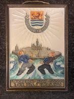Delfts Tegel Walcheren Droog 1944-1946 Porceleyne Fles., Antiek en Kunst, Antiek | Wandborden en Tegels, Ophalen of Verzenden