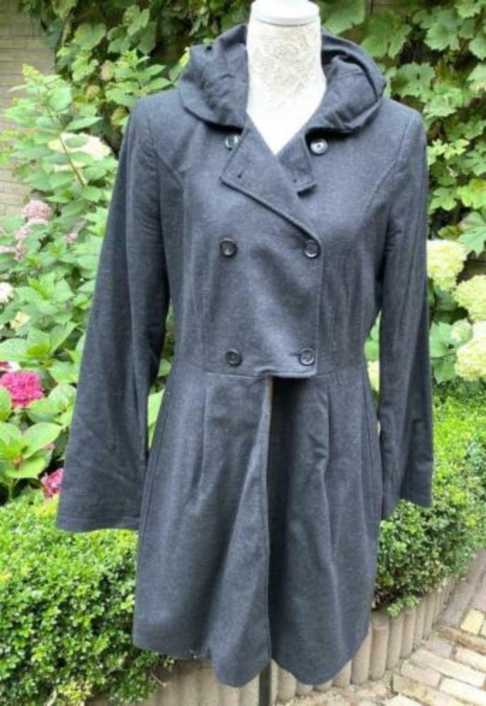Van der MARK jas maat 42, Kleding | Dames, Jassen | Zomer, Zo goed als nieuw, Maat 42/44 (L), Grijs, Ophalen of Verzenden
