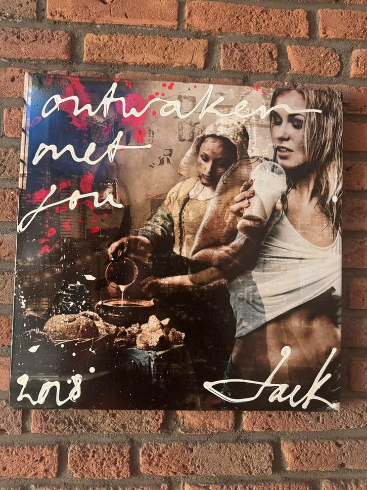 Jack van Liemburg Schilderij 50x50 - Modern Kunstwerk, Antiek en Kunst, Kunst | Schilderijen | Modern, Ophalen
