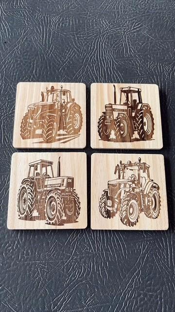 Tractor onderzetters, Huis en Inrichting, Woonaccessoires | Onderzetters, Nieuw, Glas of Kopje, Ophalen of Verzenden