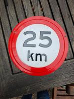 Snelheidsbordje 25 km/u, Ophalen of Verzenden, Gebruikt, Gebruiksvoorwerp