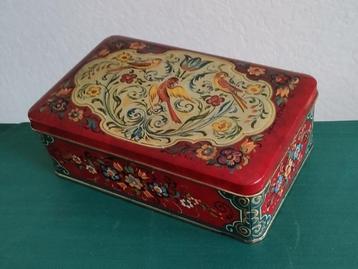 oud blik Douwe Egberts, vogels, zéér mooie staat, zie foto's beschikbaar voor biedingen