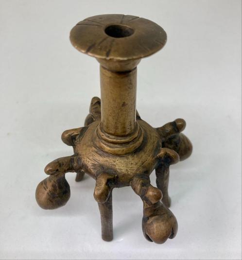 Antiek bronzen kohl flesje - India / Perzië, Antiek en Kunst, Antiek | Koper en Brons, Brons, Ophalen of Verzenden
