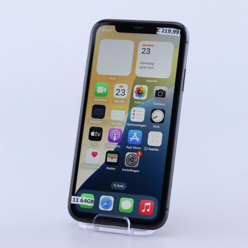 iPhone 11 64GB Zwart, Telecommunicatie, Mobiele telefoons | Apple iPhone, Zo goed als nieuw