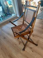 Houten vintage klapstoel, Huis en Inrichting, Stoelen, Ophalen, Gebruikt, Bruin, Vintage