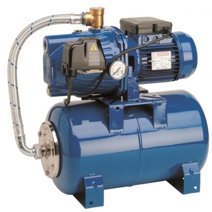 Hydrofoorpomp  1.5 pk  Italiaanse pomp met tank. 249.00€, Tuin en Terras, Waterpompen, Nieuw, Elektrisch, Beregeningspomp, Ophalen