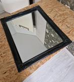 Zwarte spiegel rechthoek barokstijl lijst, Ophalen, Minder dan 50 cm, Gebruikt, Minder dan 100 cm