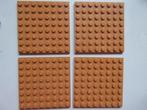 nr. 8648, 4 Platen 8x8, nougat., Ophalen of Verzenden, Zo goed als nieuw, Complete set, Lego