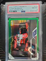 123 Oliver bearman 99 green refractor Topps chrome f1 2023, Ophalen of Verzenden, Nieuw, Plaatje