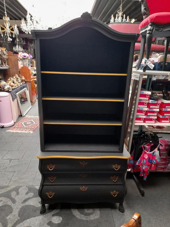 Mat zwarte laden boeken kast losse opzet, Huis en Inrichting, Kasten | Ladekasten, Zo goed als nieuw, Minder dan 100 cm, 50 tot 100 cm