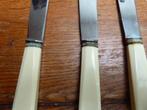 6 art deco messen met bakelieten handgreep, Antiek en Kunst, Ophalen of Verzenden