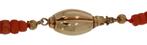 Sale! Lange bloedkoraal antieke ketting 14k slot goud dames, Sieraden, Tassen en Uiterlijk, Antieke sieraden, Verzenden, Goud