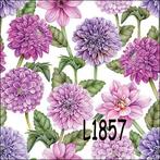 Servetten decoupage/bullet journal - Dahlia’s L1857, Verzenden, Nieuw, Materiaal