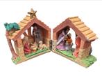Kerststal met figuren - Uitklapbaar, Antiek en Kunst, Antiek | Religie, Ophalen of Verzenden