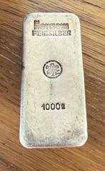 1kg oude Hereaus zilver baar .999, Postzegels en Munten, Edelmetalen en Baren, Ophalen of Verzenden, Zilver