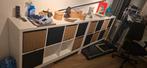 2x IKEA KALLAX vakkenkast incl. manden en onderstel/frame, Ophalen, 50 tot 100 cm, Zo goed als nieuw, Minder dan 100 cm
