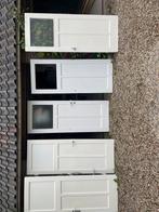 Paneel deuren jaren dertig, Doe-het-zelf en Verbouw, Deuren en Horren, Ophalen of Verzenden, Gebruikt, Binnendeur, 200 tot 215 cm