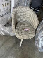 Fauteuil beige/wit/glans Minotti, Ophalen, Gebruikt, Minder dan 75 cm, 50 tot 75 cm