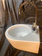 Wasbakje met mengkraan , DORNBracht mengkraan, 37x42x18 cm, Ophalen of Verzenden, Gebruikt, Koper, Kraan