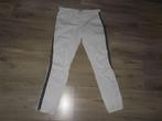 Penn & Ink Witte Lange Broek Met Bies Maat 40, Maat 38/40 (M), Penn & Ink, Verzenden, Wit