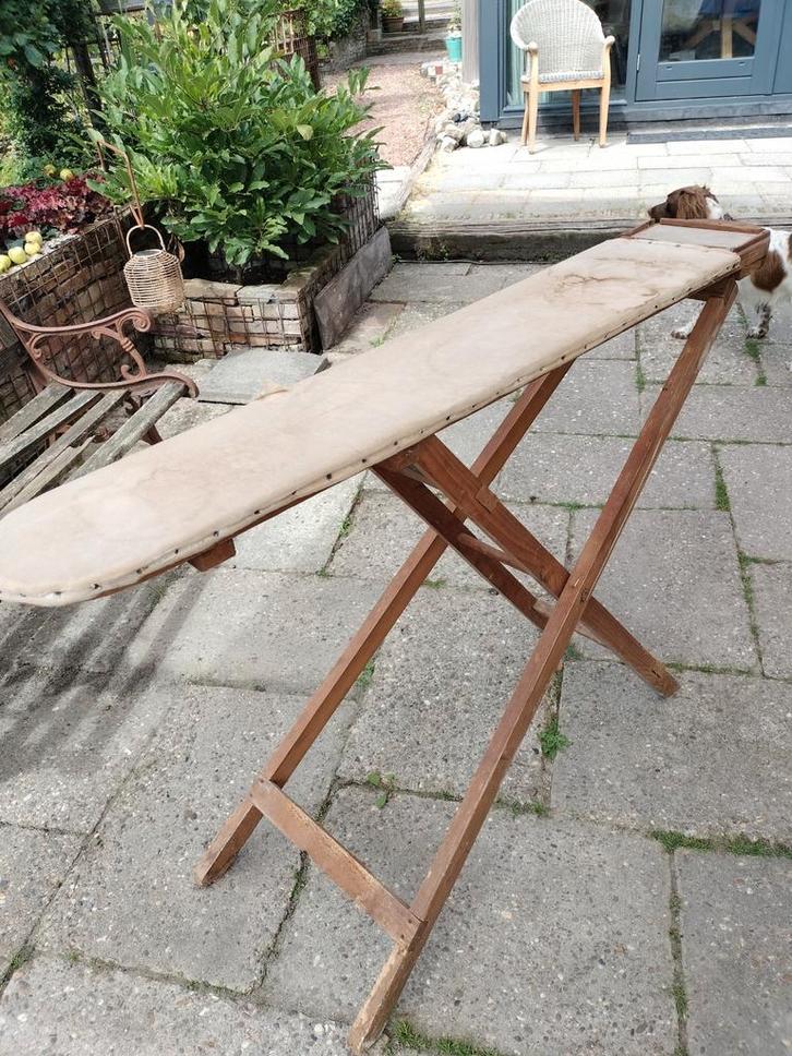 Antieke Strijkplank met Asbest Plaatje, Antiek en Kunst, Antiek | Gereedschap en Instrumenten, Ophalen