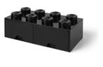 Lego Opbergbox Brick 8 met Lade Zwart, Zo goed als nieuw, Ophalen