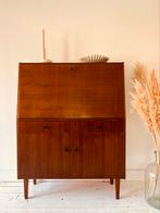 Vintage retro secretaire bureau kast dressoir mid century, Ophalen, Huis en Inrichting