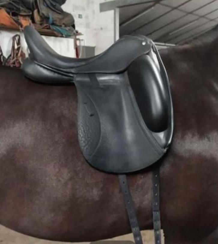 Custom Icon Coda w 17,5” zadel, in zeer goede staat!, Dieren en Toebehoren, Paarden en Pony's | Zadels, Zo goed als nieuw, Dressuur