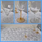 38x Jaren 60 vintage gegraveerde drink/ borrel glaasjes, Ophalen of Verzenden