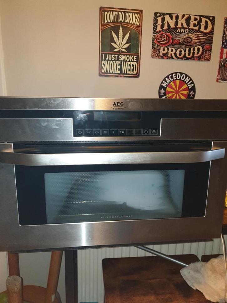 Aeg inbouw combi oven, Witgoed en Apparatuur, Ovens, Zo goed als nieuw, 45 tot 60 cm, Ophalen