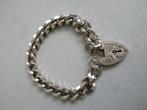 Oude Engelse bedelarmband/armband zilver 18,5 cm 37gram, Sieraden, Tassen en Uiterlijk, Antieke sieraden, Verzenden, Zilver, Armband