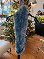 Blauw gemêleerde sjaal, rond gestikt - 75 cm, Kleding | Dames, Mutsen, Sjaals en Handschoenen, Ophalen of Verzenden, Zo goed als nieuw