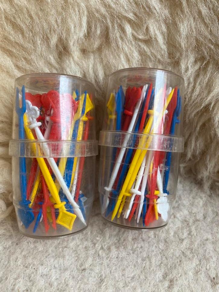 Vintage cocktailprikkers Sorbo ‘70, Verzamelen, Retro, Huis en Inrichting, Ophalen of Verzenden