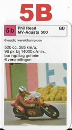 K46 motorkaartje 5b mv agusta 500 phil read, Verzamelen, Ophalen of Verzenden, Zo goed als nieuw, Motoren
