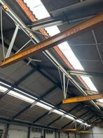 kraanbaan 28 mtr met 2 zijarmen incl 2 takels, Ophalen