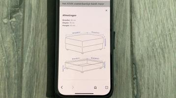 Hocker, Voetenbank met bergruimte Tibbleby IKEA KIVIK - afbeelding 5