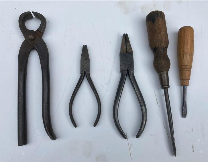 Oud Gereedschap Set, Antiek en Kunst, Antiek | Gereedschap en Instrumenten, Ophalen of Verzenden