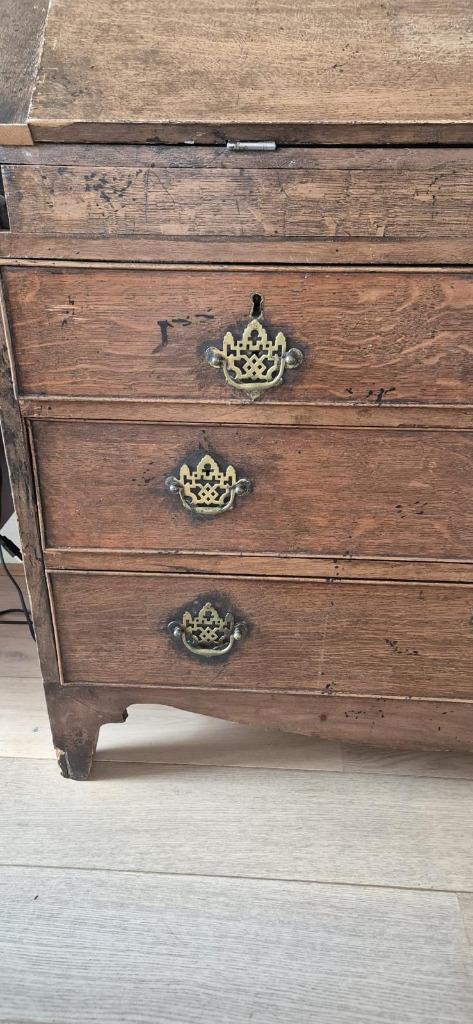 Antieke secretaire uit 1850, Huis en Inrichting, Kasten | Secretaires, Gebruikt, Ophalen