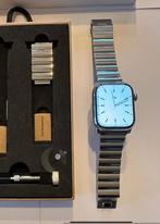 Apple Watch 7 (RVS) stainless steel 45mm silver Nomad 90%cap, Sieraden, Tassen en Uiterlijk, Smartwatches, Apple watch ⌚️, Ophalen of Verzenden