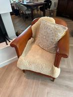 Mooie schapenleren fauteuil, Huis en Inrichting, Fauteuils, Ophalen, Gebruikt, Minder dan 75 cm, Leer