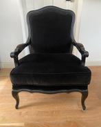 Elegante zwarte stoel, Ophalen, Minder dan 50 cm, Minder dan 75 cm, Zo goed als nieuw