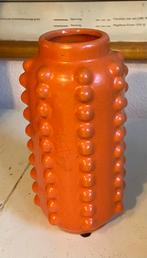 Oranje vaas met noppen, Ophalen of Verzenden