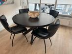 Goossens Ronde Eettafel 130cm, Huis en Inrichting, Tafels | Eettafels, Ophalen, 100 tot 150 cm, Rond, Zo goed als nieuw