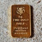 5 gram 999.9 goudbaar drijfhout, Ophalen of Verzenden, Goud