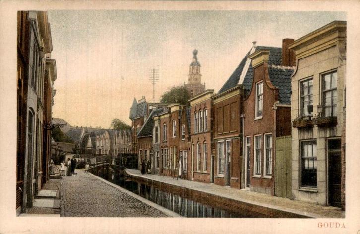 Gouda, Verzamelen, Ansichtkaarten | Nederland, Ongelopen, Utrecht, Voor 1920, Ophalen of Verzenden