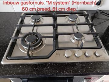 Inbouw gasfornuis 4 pitten beschikbaar voor biedingen