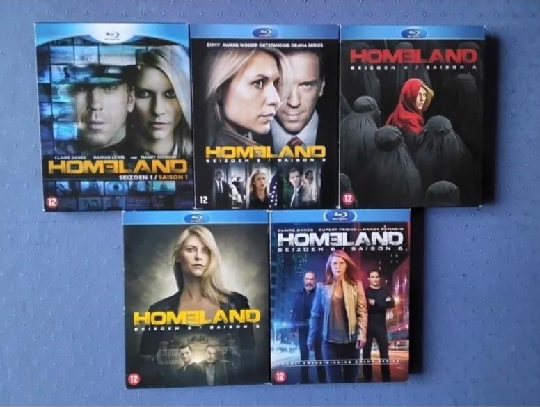Blu-ray Homeland seizoen 1, 2,4,5 en 6, Cd's en Dvd's, Ophalen, Zo goed als nieuw, Overige genres, Boxset