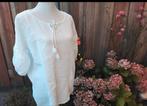 Witte mousseline blouse 1 mt, Kleding | Dames, Blouses en Tunieken, Ophalen of Verzenden, Zo goed als nieuw, Maat 38/40 (M), Wit