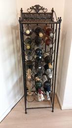 Wijnrek van fraai Smeedijzer (9 x 3 = 27 vakken), 25 flessen of meer, Metaal, Zo goed als nieuw, Ophalen